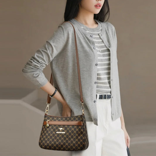 Genuine Brand Quality Soft Pu Leather Shoulder Crossbody Bag Luxury Handbags Women Bags Designer Female Messenger Bag 2026