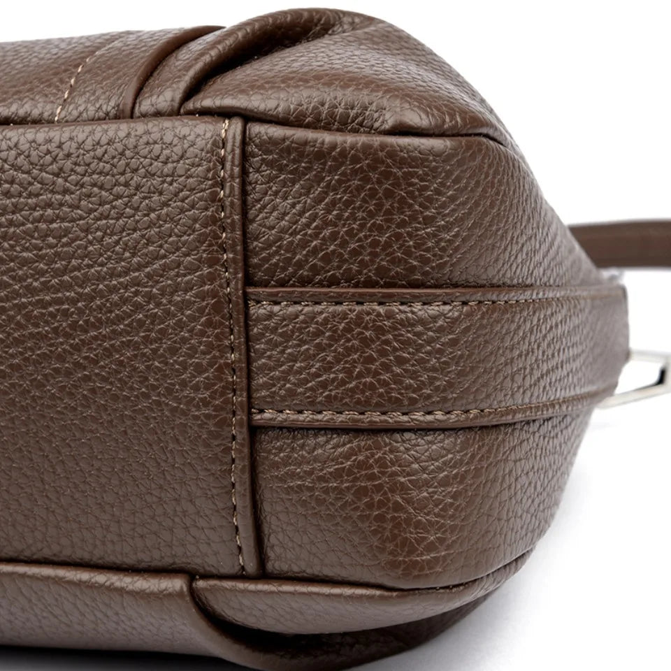 Genuien Brand Top Quality Soft Pu Leather Female Elegant Crossbody Shoulder Bags for Women Casual Tote Purses and Handbags 2026