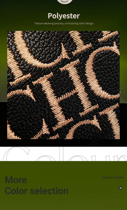 Shoulder Bag New Embroidered Letter Design Handbag Tote Bag