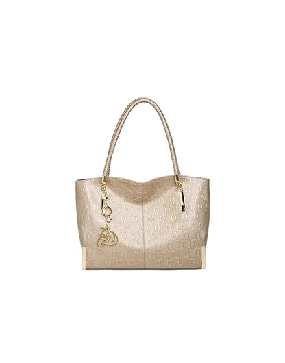 FOXER Elegant Women's Handbag Split Leather Large Capacity Lady Shoulder Bag Luxury Design Tote Bag Fashion Female's Purse