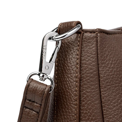 Genuien Brand Top Quality Soft Pu Leather Female Elegant Crossbody Shoulder Bags for Women Casual Tote Purses and Handbags 2026