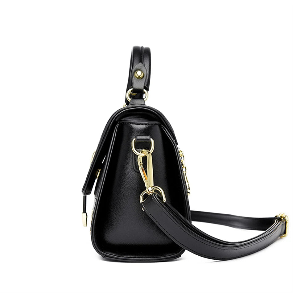 2024 Brand Crocodile Leather Crossbody Bags for Women Female Shoulder Messenger Sac Luxury Designer Ladies Handbags and Purses