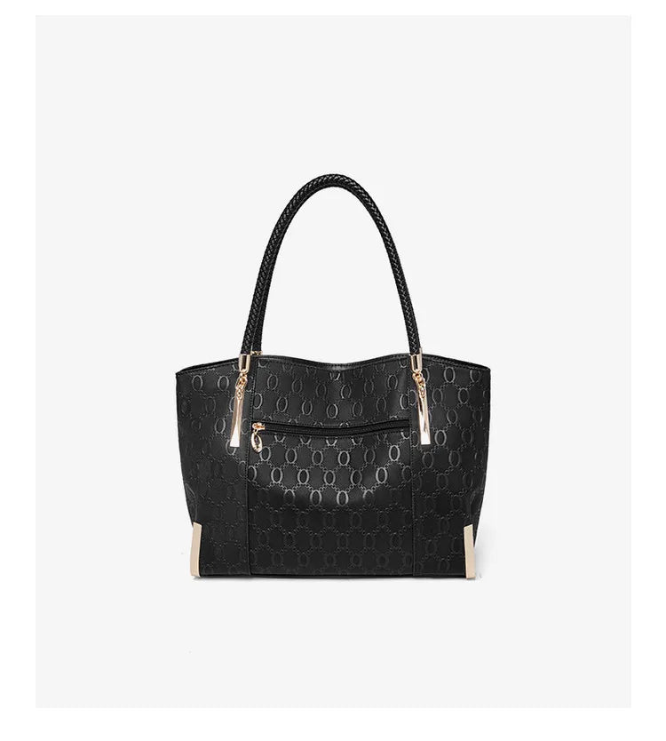 FOXER Elegant Women's Handbag Split Leather Large Capacity Lady Shoulder Bag Luxury Design Tote Bag Fashion Female's Purse