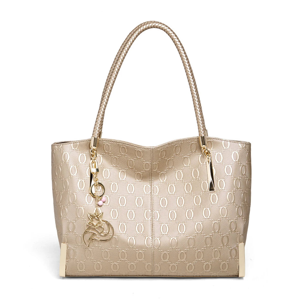 FOXER Elegant Women's Handbag Split Leather Large Capacity Lady Shoulder Bag Luxury Design Tote Bag Fashion Female's Purse