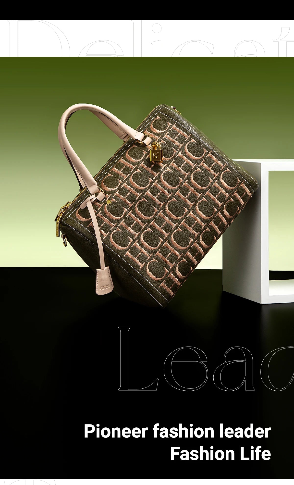 Shoulder Bag New Embroidered Letter Design Handbag Tote Bag