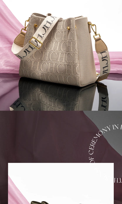 CHCH Women's Shoulder Bag New Magnetic Buckle Khaki Shoulder Bag Large Capacity