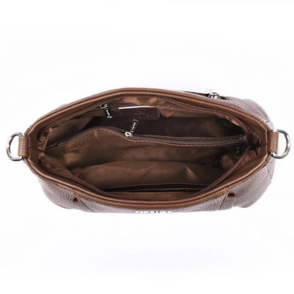 Genuien Brand Top Quality Soft Pu Leather Female Elegant Crossbody Shoulder Bags for Women Casual Tote Purses and Handbags 2026