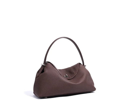 Genuine Cow Leather Fashion Cowhide Coffe Brown