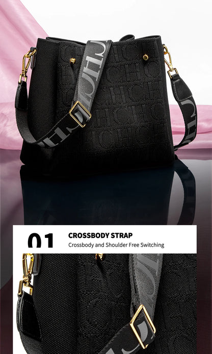 CHCH Women's Shoulder Bag New Magnetic Buckle Khaki Shoulder Bag Large Capacity