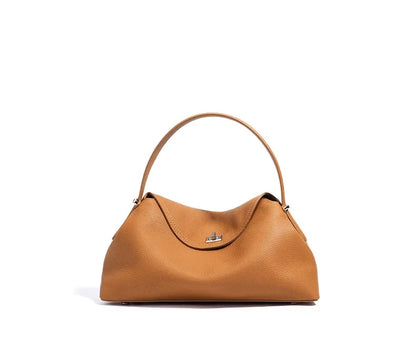 Genuine Cow Leather Fashion Cowhide Coffe Brown