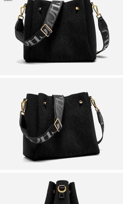 CHCH Women's Shoulder Bag New Magnetic Buckle Khaki Shoulder Bag Large Capacity