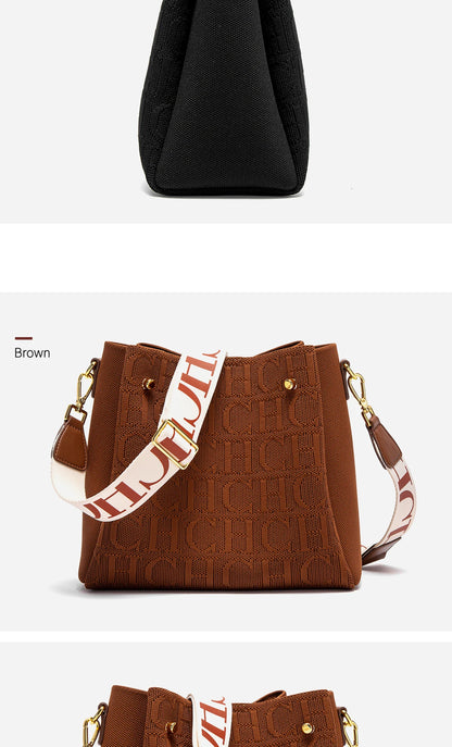 CHCH Women's Shoulder Bag New Magnetic Buckle Khaki Shoulder Bag Large Capacity