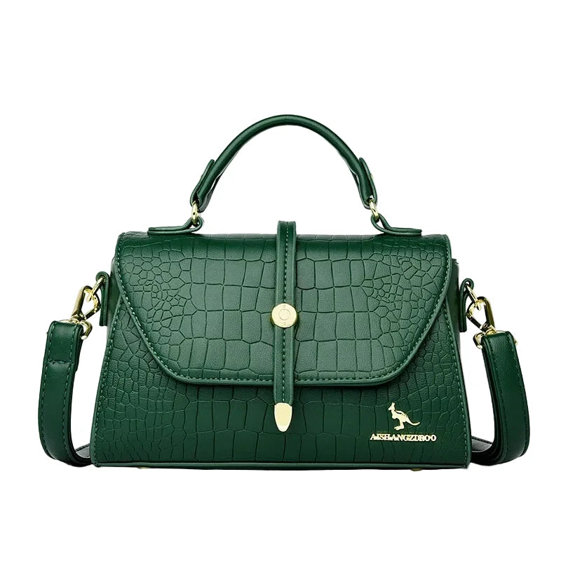 2024 Brand Crocodile Leather Crossbody Bags for Women Female Shoulder Messenger Sac Luxury Designer Ladies Handbags and Purses