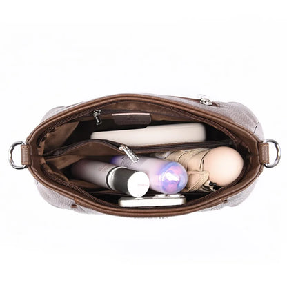 Genuien Brand Top Quality Soft Pu Leather Female Elegant Crossbody Shoulder Bags for Women Casual Tote Purses and Handbags 2026