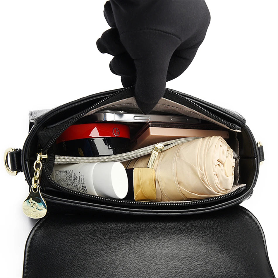 2024 Brand Crocodile Leather Crossbody Bags for Women Female Shoulder Messenger Sac Luxury Designer Ladies Handbags and Purses