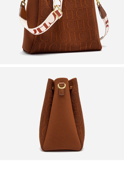 CHCH Women's Shoulder Bag New Magnetic Buckle Khaki Shoulder Bag Large Capacity