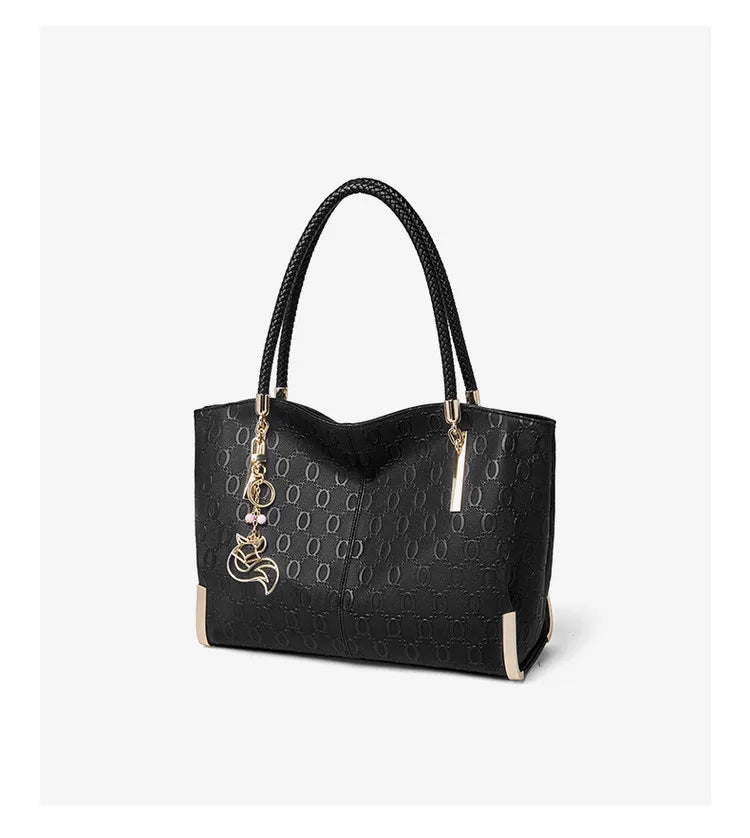 FOXER Elegant Women's Handbag Split Leather Large Capacity Lady Shoulder Bag Luxury Design Tote Bag Fashion Female's Purse