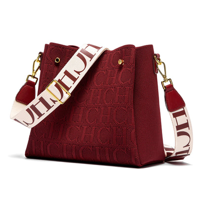 CHCH Women's Shoulder Bag New Magnetic Buckle Khaki Shoulder Bag Large Capacity