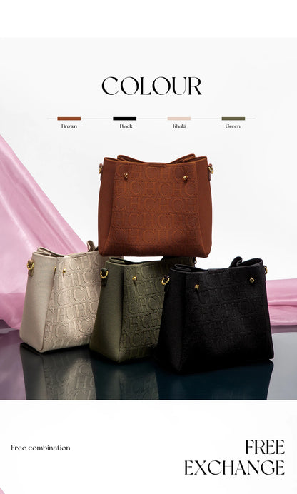 CHCH Women's Shoulder Bag New Magnetic Buckle Khaki Shoulder Bag Large Capacity