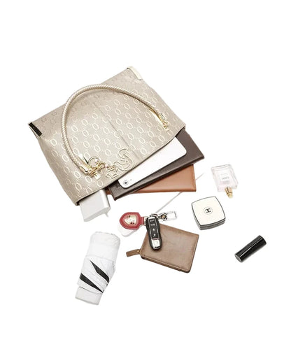 FOXER Elegant Women's Handbag Split Leather Large Capacity Lady Shoulder Bag Luxury Design Tote Bag Fashion Female's Purse